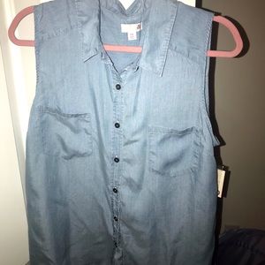 JcPenny So blue jean shirt